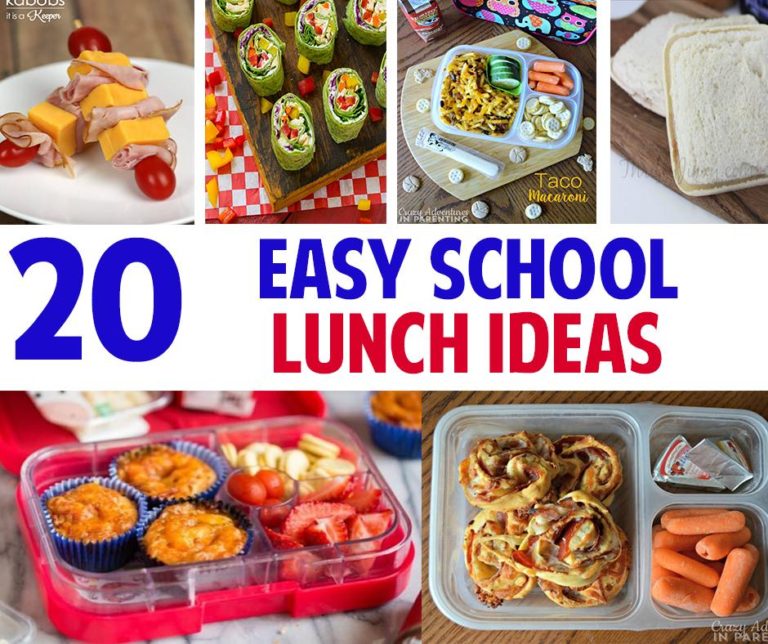 20 Easy School Lunch Ideas - Sunshine and Rollercoasters